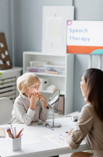 Занятие с логопедом