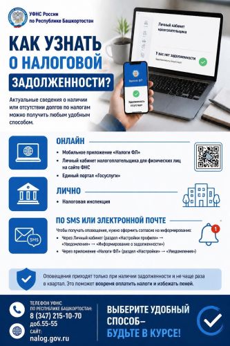 Как узнать о налоговой задолженности