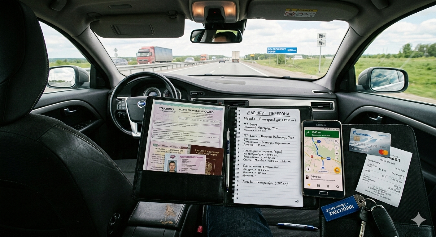 услуга перегона авто