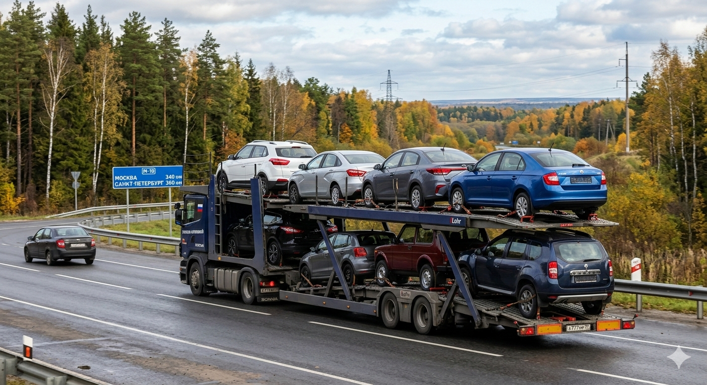 Перевозка автомобилей по России