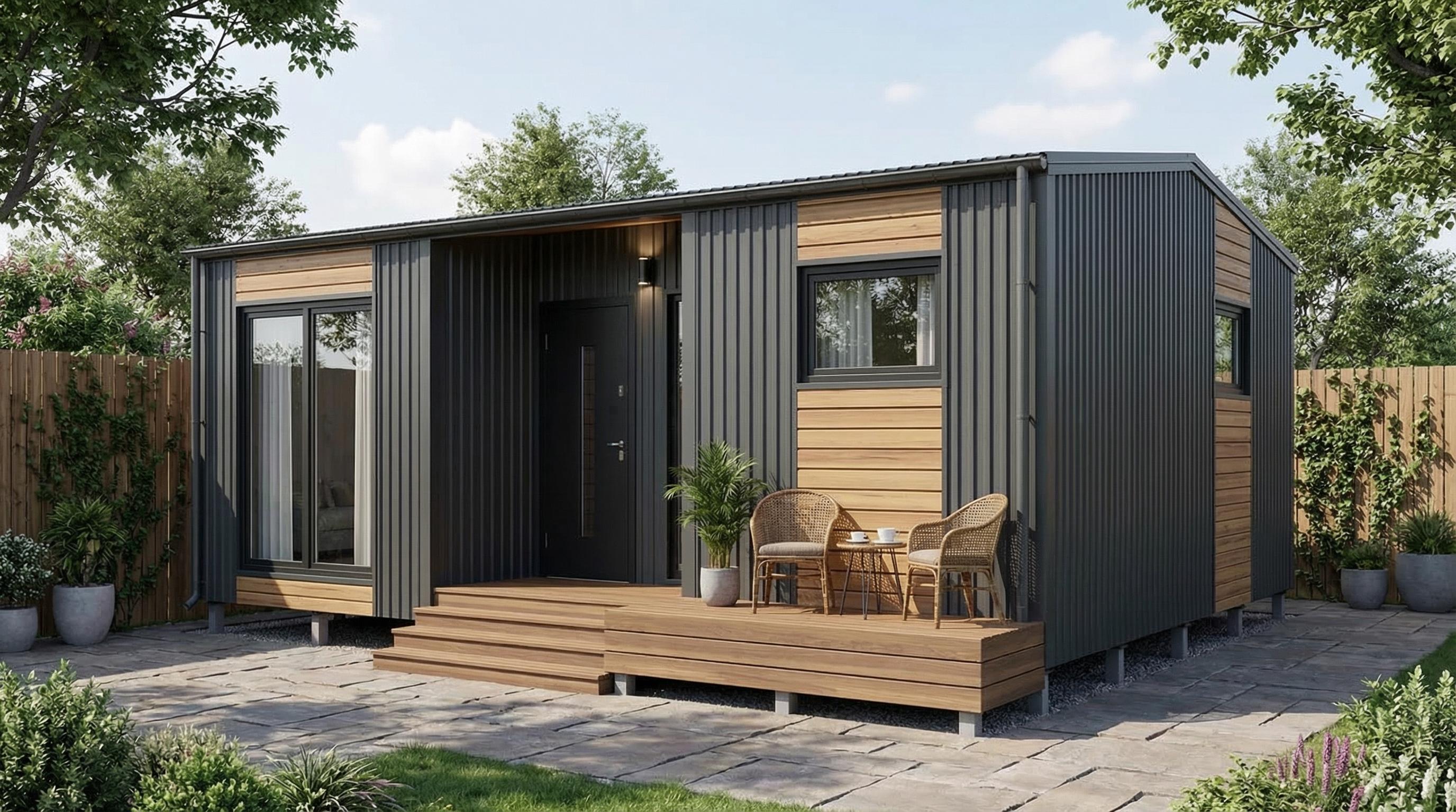 модульный дом с баней