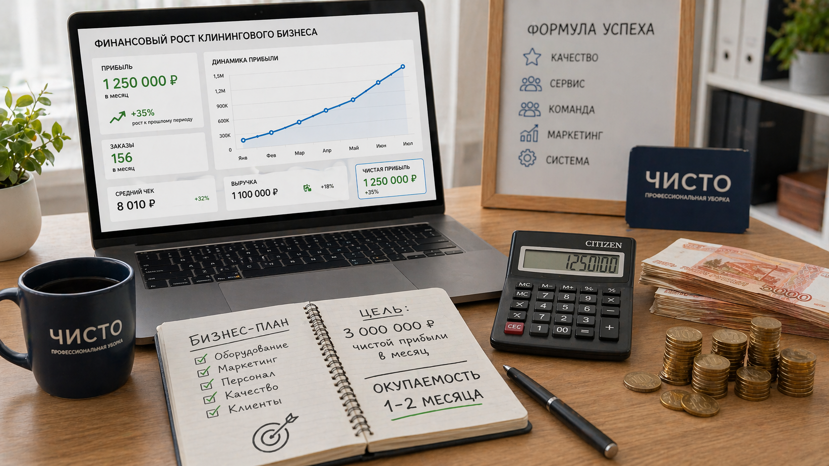 Сколько зарабатывает клининговая компания