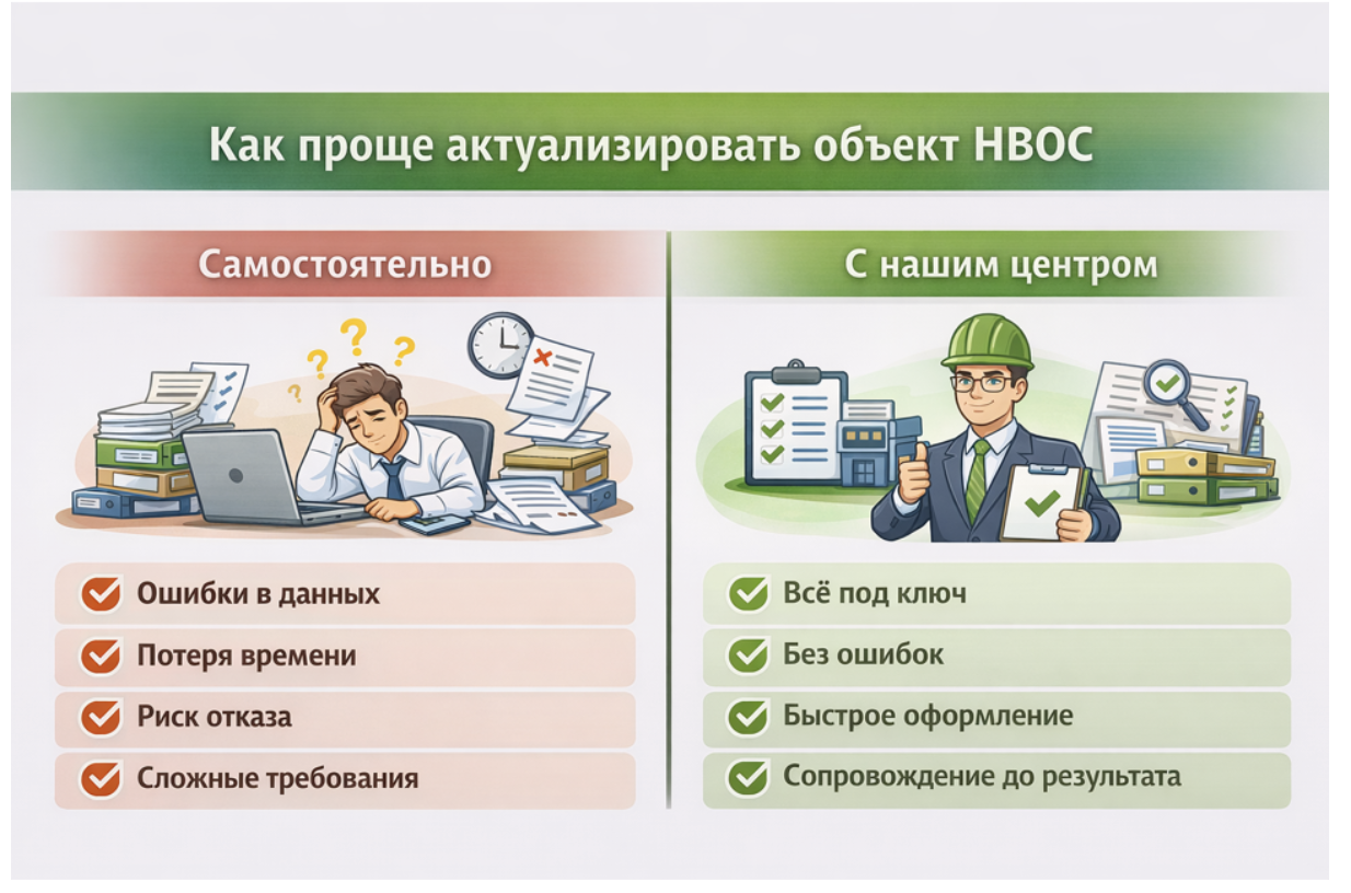 Сложности самостоятельной актуализации НВОС