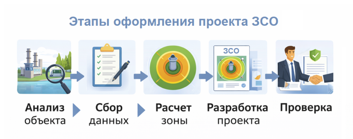 Этапы разработки проекта ЗСО