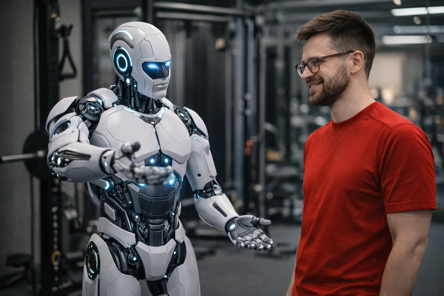 Это мы с моим новым тренером-нутрициологом-сомнологом в зале